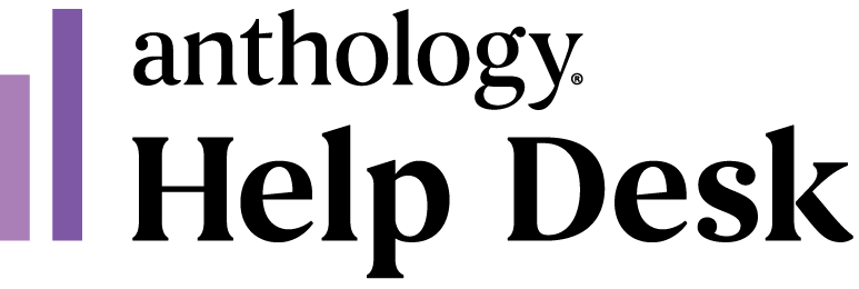 Anthology Help Desk logo with trademark