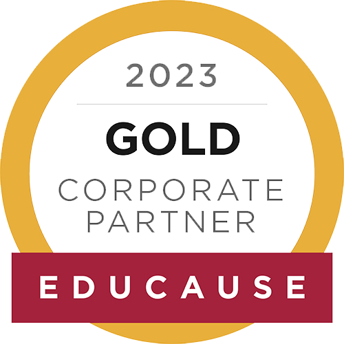 2023 Educause Gold Corporate Partner badge