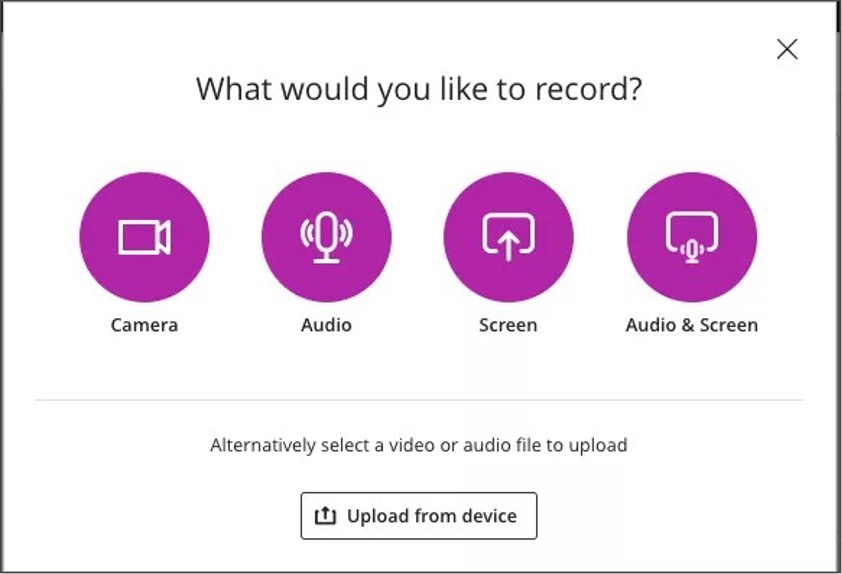 Recording and uploading options available in Audio/Video block for an enhanced Document