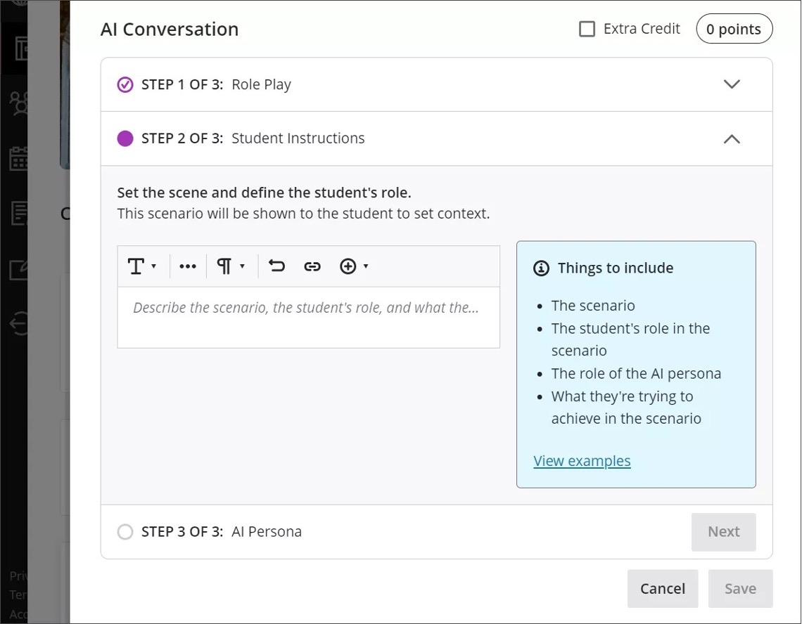 Image 2. Describe the conversation and define the student’s role