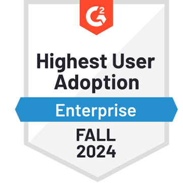 G2 Highest User Adoption Enterprise - Fall 2024