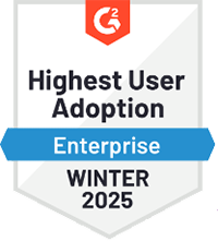 Highest User Adoption - Enterprise - Winter 2025