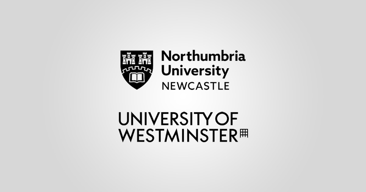 Northumbria University Newcastle and University of Westminster Logos