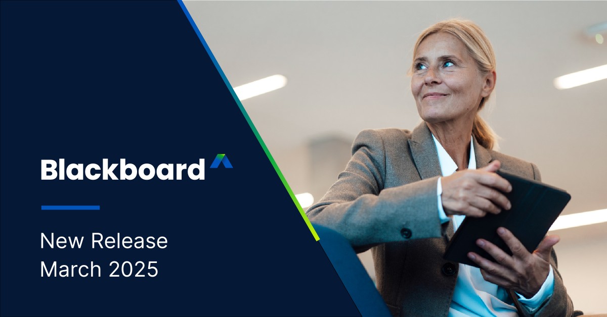 Blackboard - New Release - March 2025