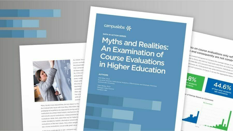 Myths and Realities-An Examination of Course Evaluations in Higher Education