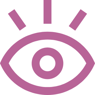 Icon illustration representing an eye