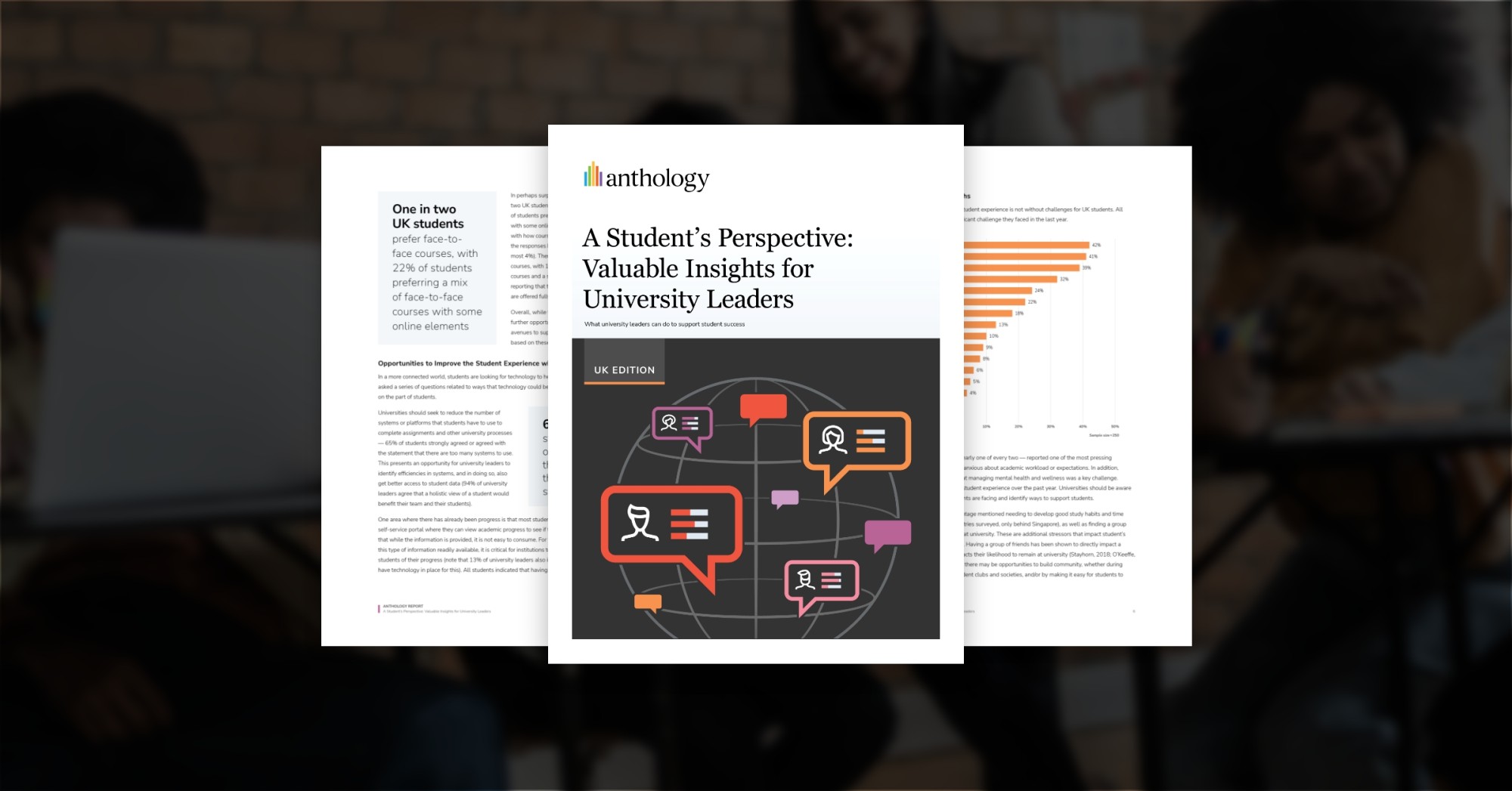 Preview of the white paper over an image of learners studying