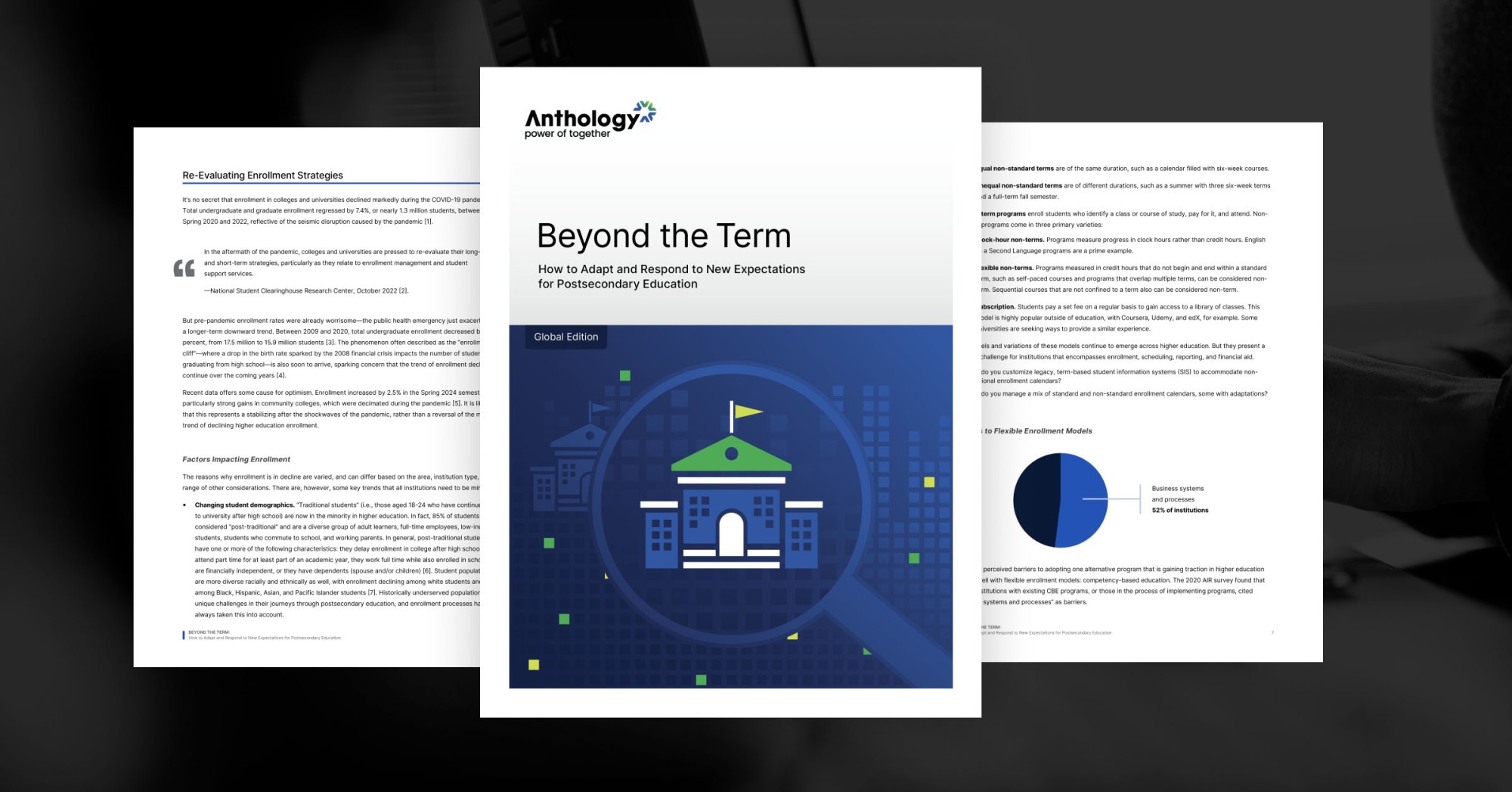 Preview of the white paper over an image obscured by a transparent black overlay